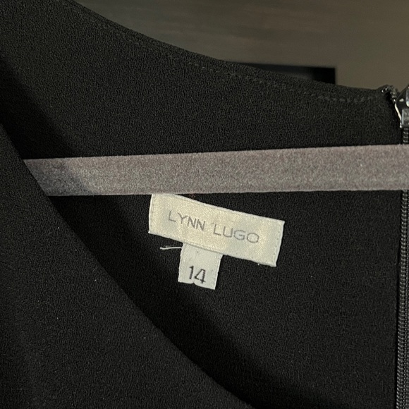 Lynn Lugo Black Cap Sleeve Work Dress - Picture 3 of 4